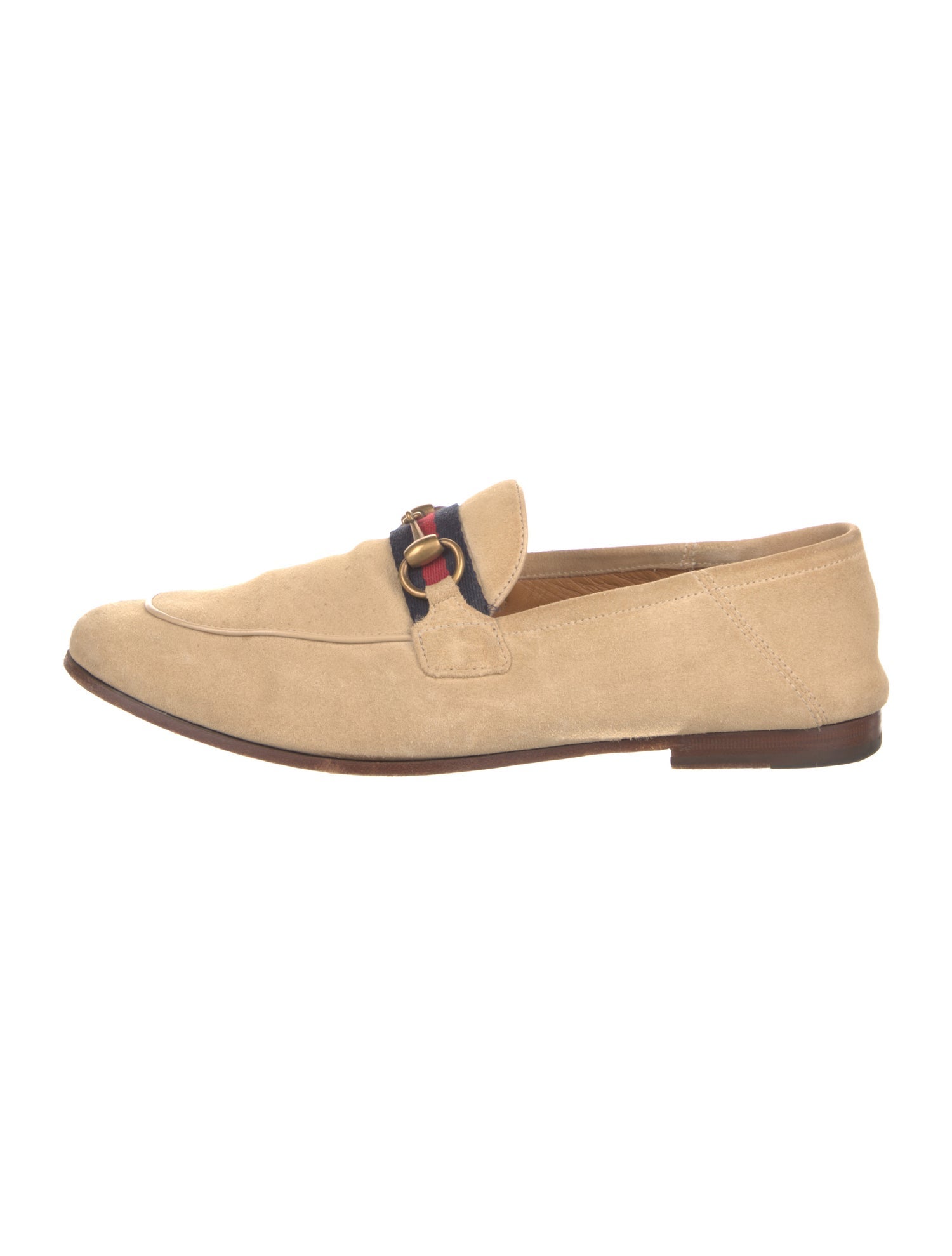 Gucci Horsebit Accent Suede Dress Loafers