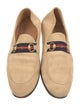 Gucci Horsebit Accent Suede Dress Loafers