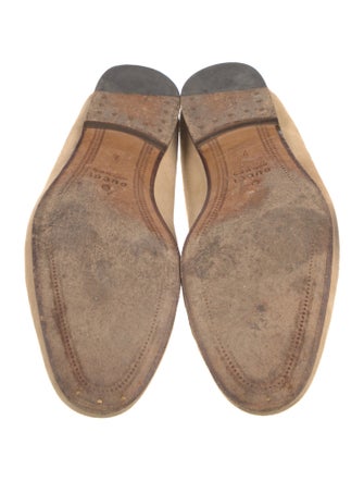 Gucci Horsebit Accent Suede Dress Loafers