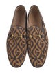 Gucci Horsebit Accent Canvas Dress Loafers