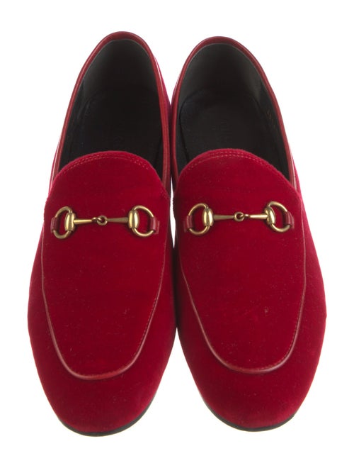 Gucci Horsebit Accent Velvet Loafers