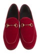 Gucci Horsebit Accent Velvet Loafers
