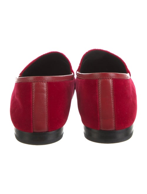 Gucci Horsebit Accent Velvet Loafers
