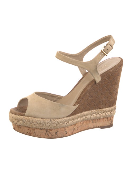 Gucci Micro GG Monogram Suede Espadrilles