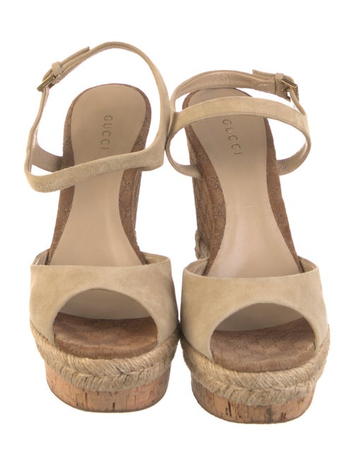 Gucci Micro GG Monogram Suede Espadrilles