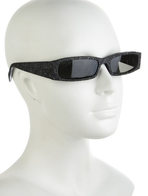 Gucci Web Accent Square Sunglasses