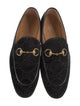 Gucci Horsebit Accent Velvet Loafers