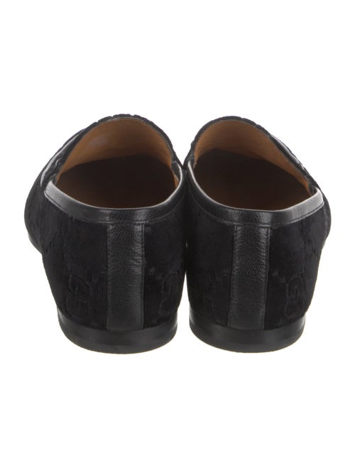 Gucci Horsebit Accent Velvet Loafers