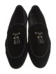 Gucci Velvet Tassel Accents Loafers