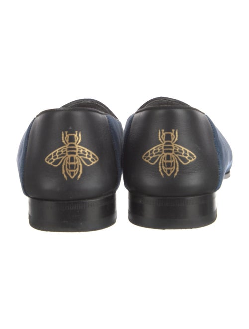 Gucci Quilted Pattern Velvet Loafers