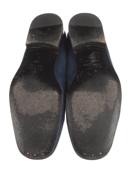 Gucci Quilted Pattern Velvet Loafers