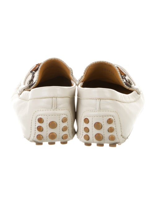 Gucci Sylvie Web Accent Leather Drivers