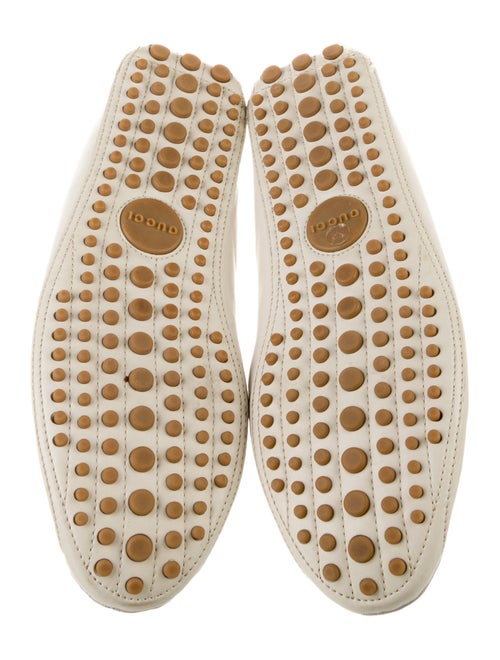 Gucci Sylvie Web Accent Leather Drivers