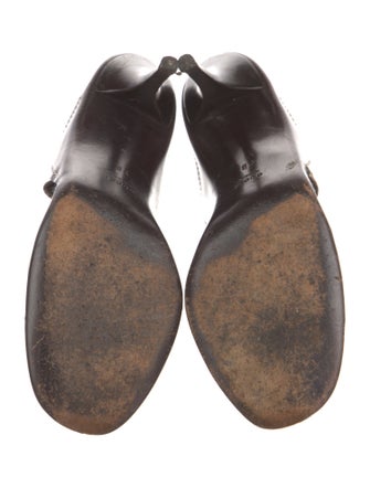 Gucci GG Canvas Leather Slides