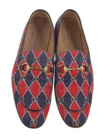 Gucci Horsebit Accent Printed Slippers