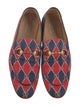 Gucci Horsebit Accent Printed Slippers