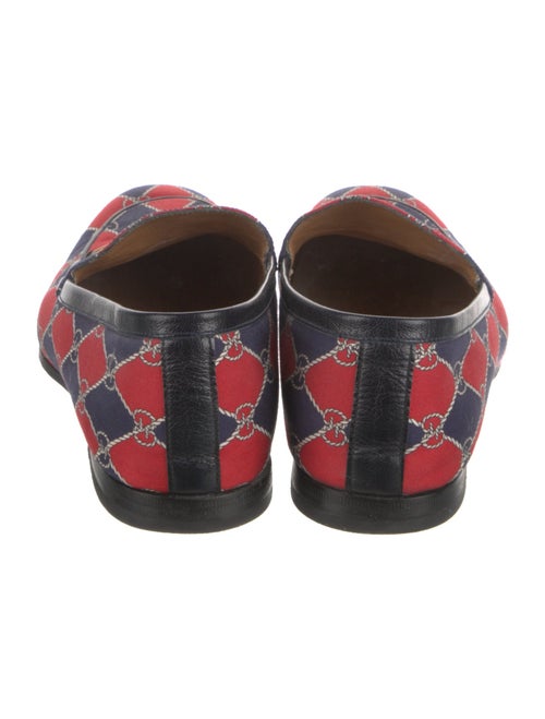 Gucci Horsebit Accent Printed Slippers