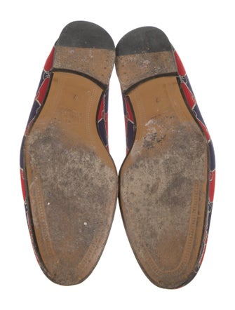 Gucci Horsebit Accent Printed Slippers