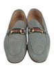 Gucci Web Accent Suede Loafers