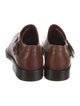 Gucci Web Accent Leather Monk Straps
