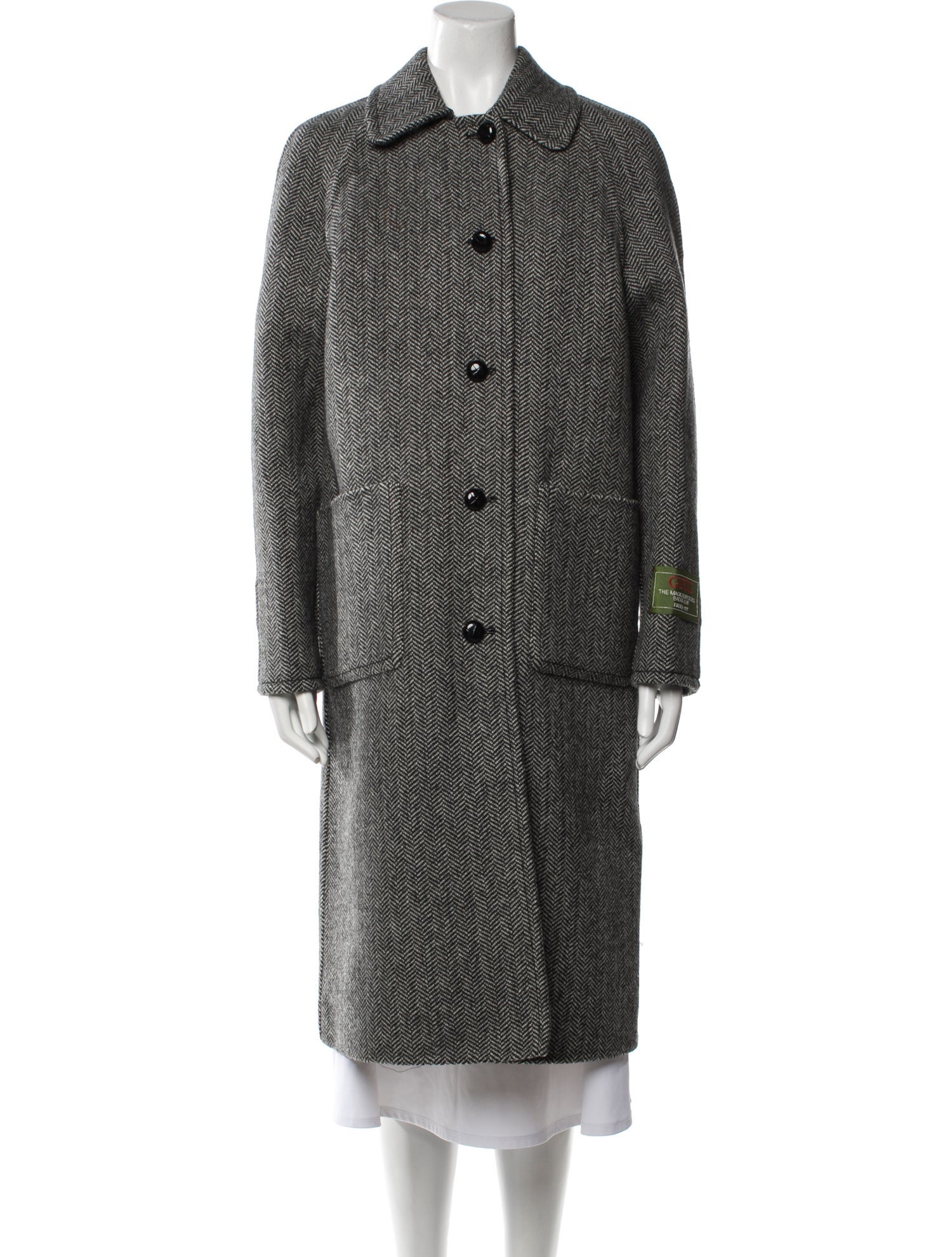 Gucci 2023 Reversible Chevron GG Wool Coat Coat w/ Tags