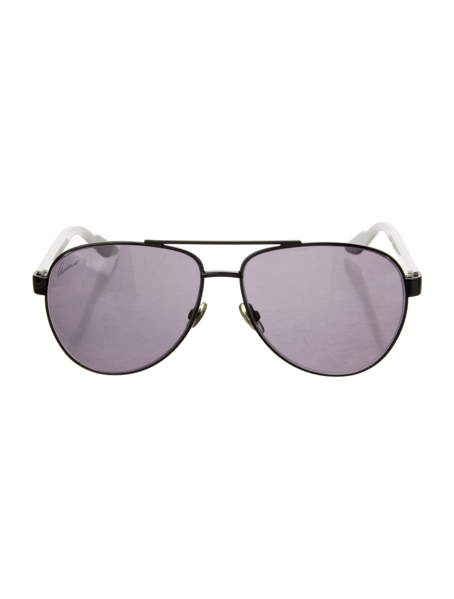Gucci Web Accent Aviator Sunglasses