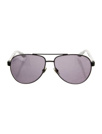 Gucci Web Accent Aviator Sunglasses