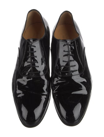 Gucci Double G Logo Patent Leather Oxfords