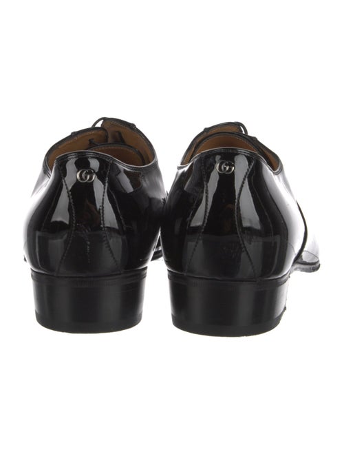 Gucci Double G Logo Patent Leather Oxfords