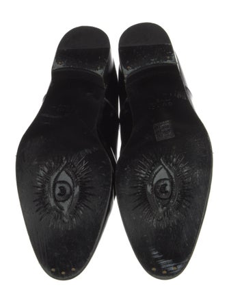 Gucci Double G Logo Patent Leather Oxfords