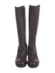 Gucci GG Signature Leather Riding Boots