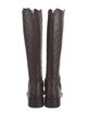 Gucci GG Signature Leather Riding Boots