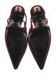 Gucci GG Logo Velvet Slingback Pumps