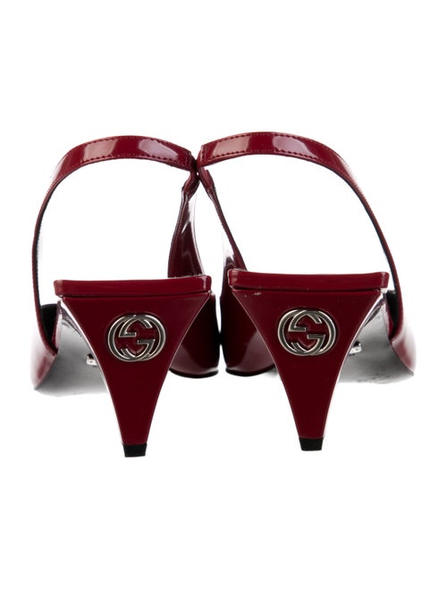 Gucci Patent Leather Slingback Pumps