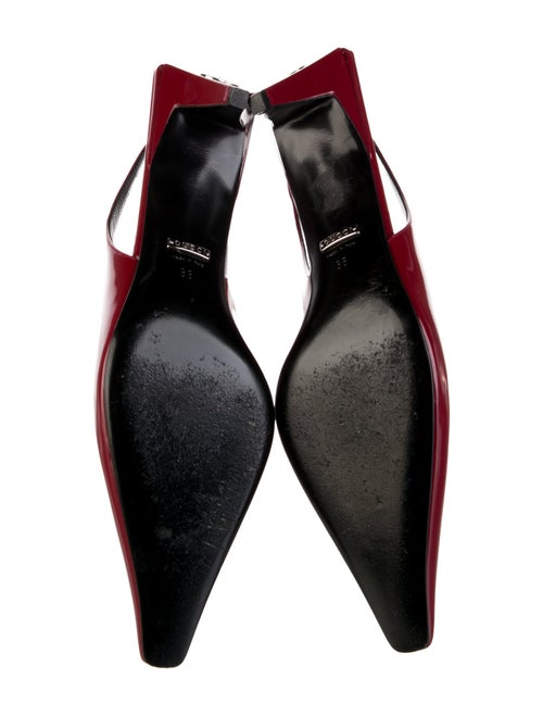 Gucci Patent Leather Slingback Pumps