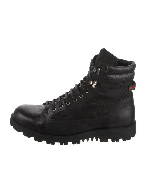 Gucci Leather Combat Boots
