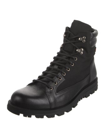 Gucci Leather Combat Boots