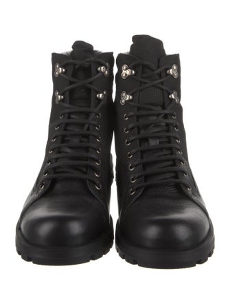 Gucci Leather Combat Boots