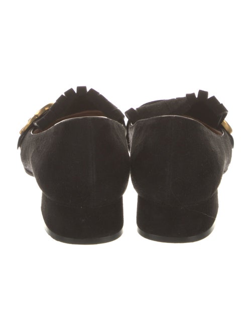 Gucci Double G Logo Suede Loafers