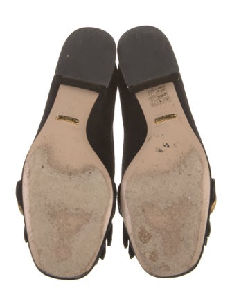 Gucci Double G Logo Suede Loafers