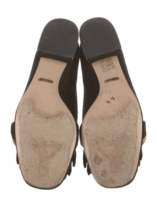 Gucci Double G Logo Suede Loafers