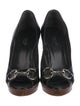 Gucci Horsebit Accent Patent Leather Pumps