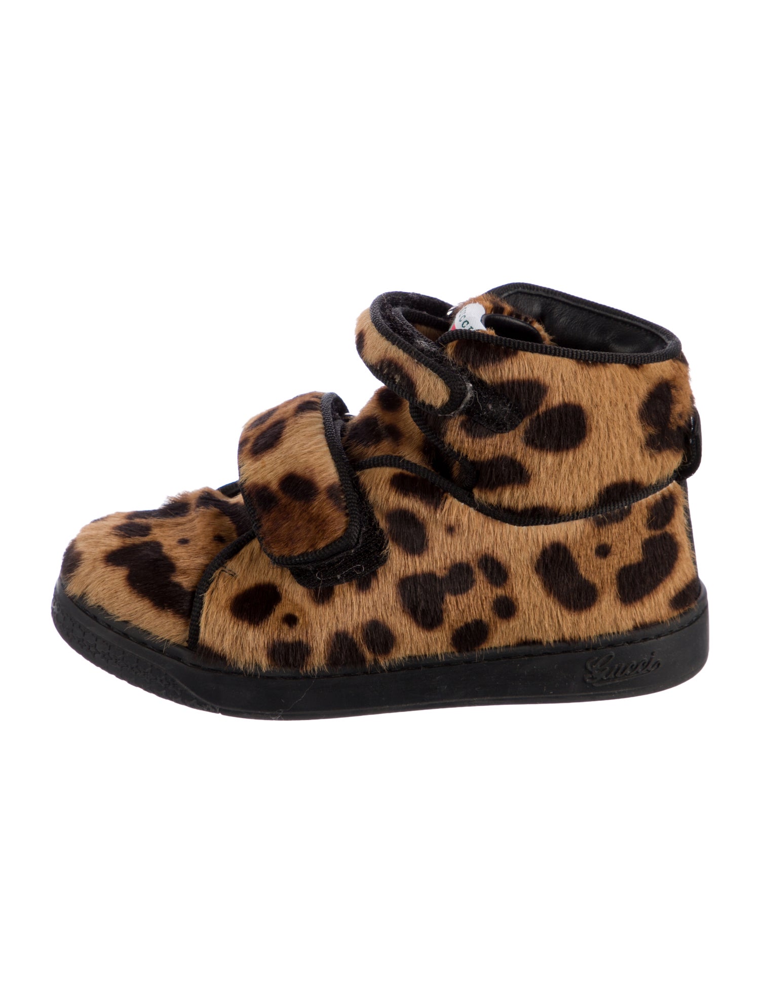 Gucci High Top Ponyhair Sneakers