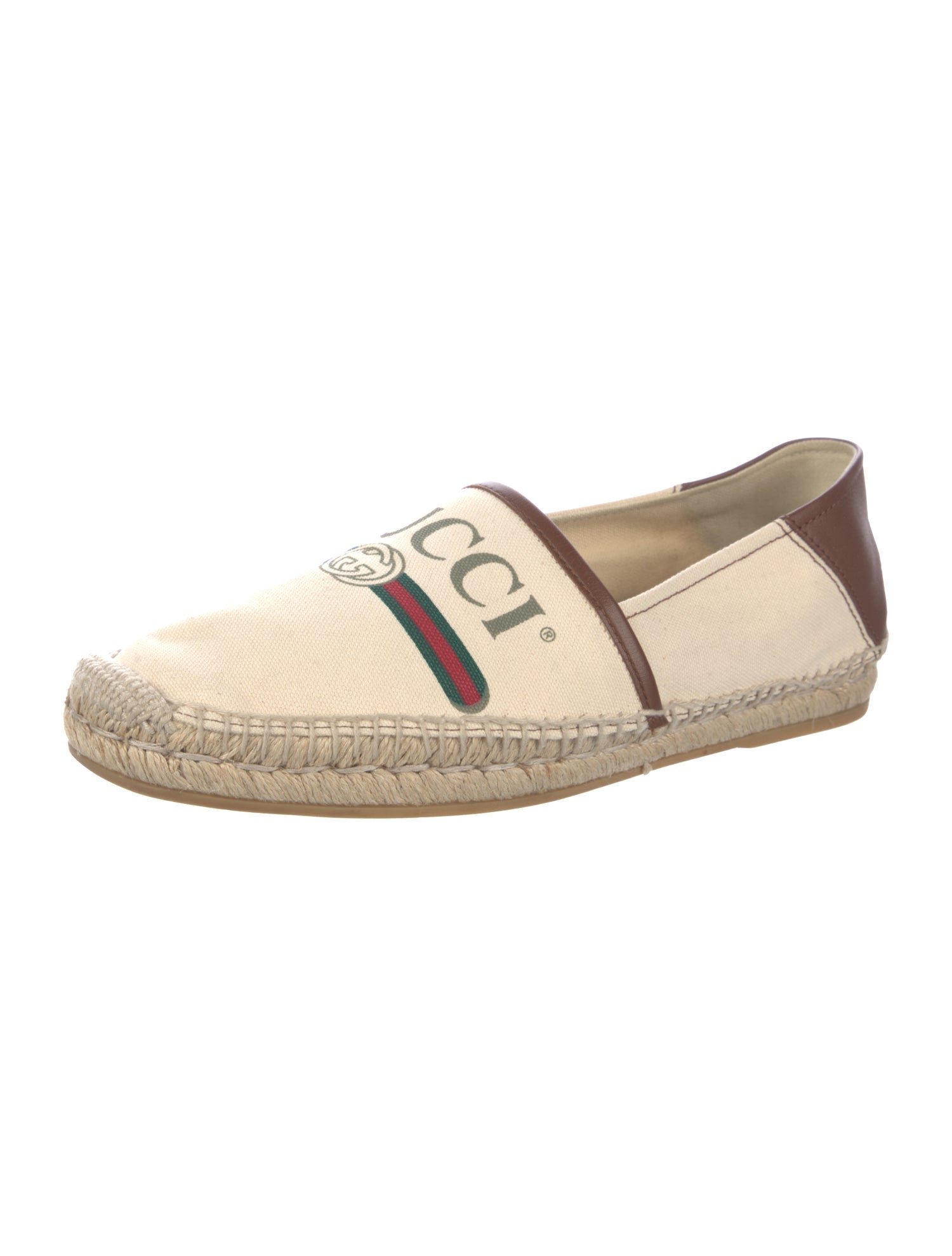 Gucci Web Accent Canvas Espadrilles