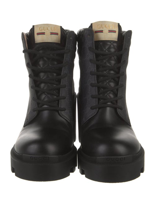 Gucci GG Canvas Combat Boots