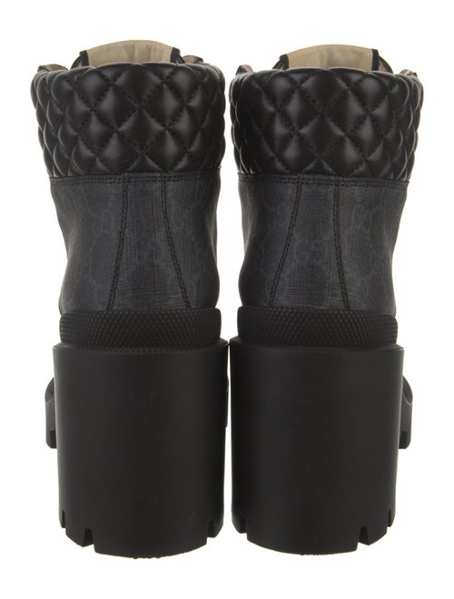 Gucci GG Canvas Combat Boots
