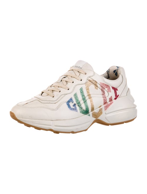 Gucci Leather Printed Chunky Sneakers
