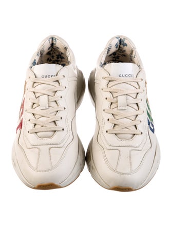Gucci Leather Printed Chunky Sneakers