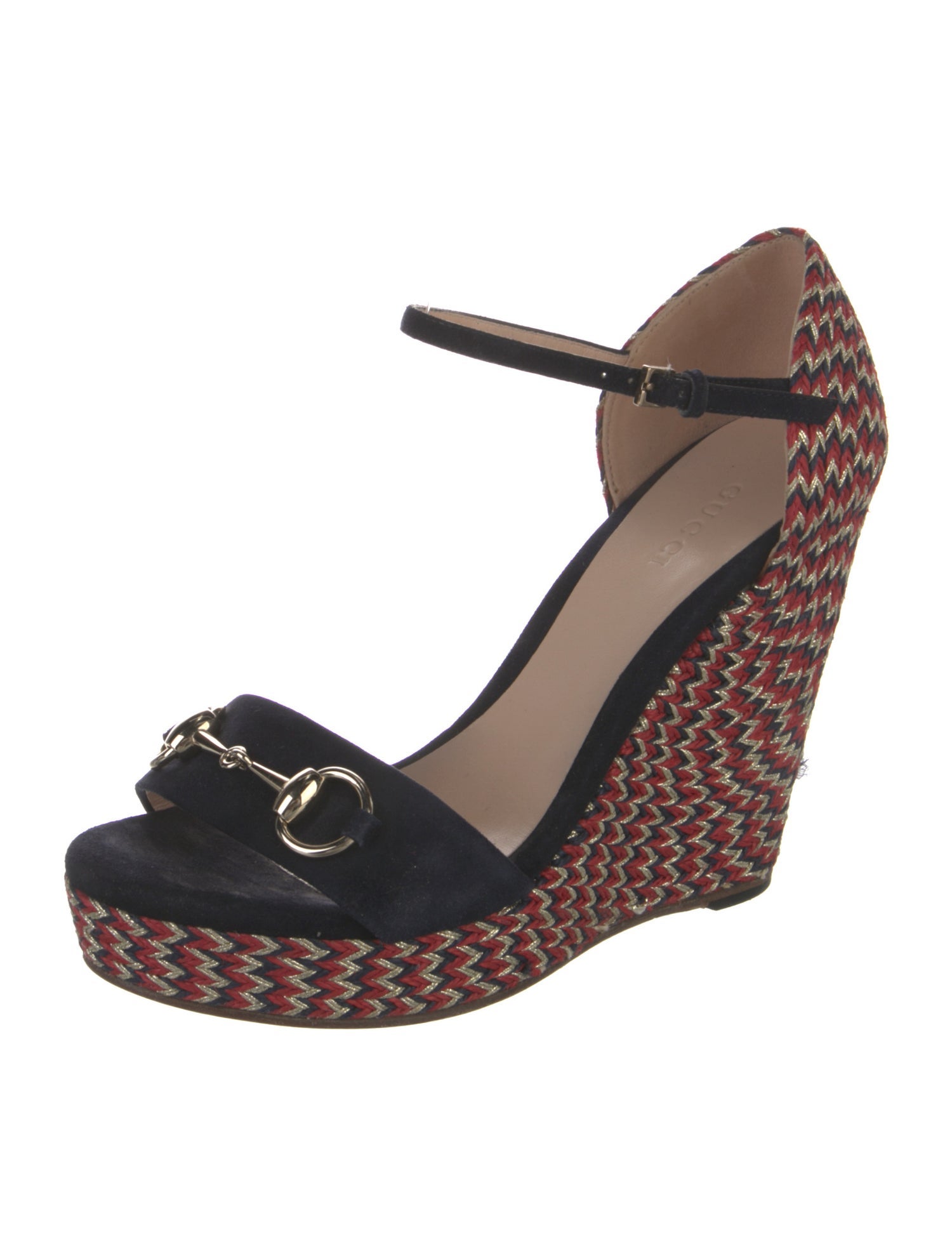 Gucci 1955 Horsebit Accent Suede Espadrilles