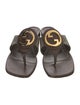 Gucci GG Supreme Leather Slides